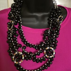 Sassy Jones Boutique "Babar"Multistrand With Brooches